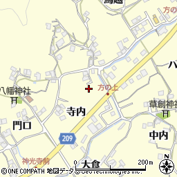 徳島県徳島市方上町寺内10周辺の地図