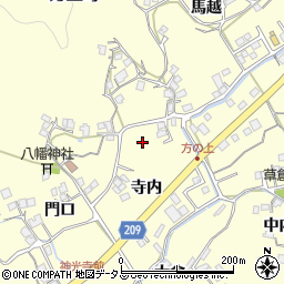徳島県徳島市方上町周辺の地図