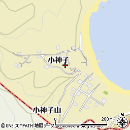 徳島県徳島市大原町小神子周辺の地図