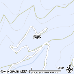 徳島県つるぎ町（美馬郡）貞光（長木）周辺の地図