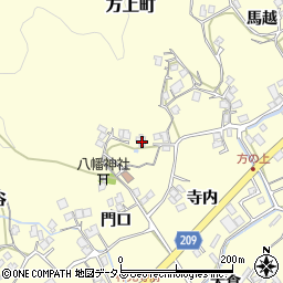 徳島県徳島市方上町宮谷周辺の地図