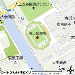 防府市陸上競技場周辺の地図