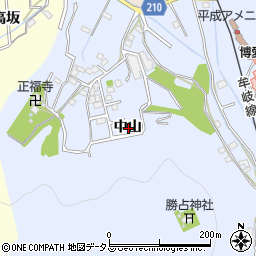 徳島県徳島市勝占町中山周辺の地図