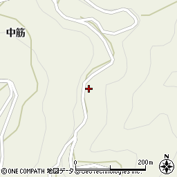 徳島県吉野川市美郷中筋82周辺の地図