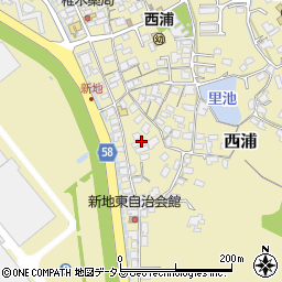 山口県防府市西浦2100周辺の地図