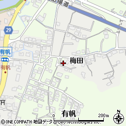 山口県山陽小野田市梅田990周辺の地図