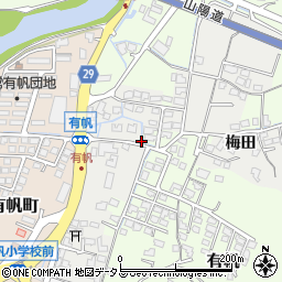 山口県山陽小野田市梅田939周辺の地図