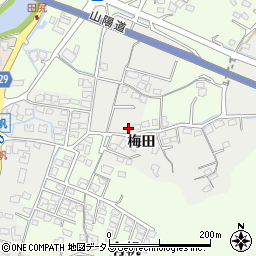山口県山陽小野田市梅田979周辺の地図