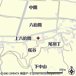 徳島県徳島市方上町上六拾間周辺の地図