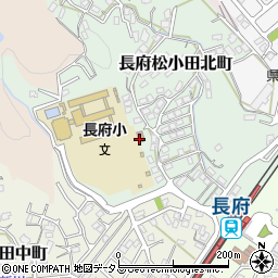 長府松小田北町公会堂周辺の地図