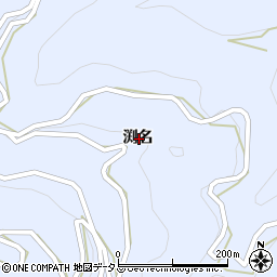 徳島県美馬市穴吹町口山渕名周辺の地図