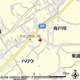 徳島県徳島市方上町ハリウ1周辺の地図