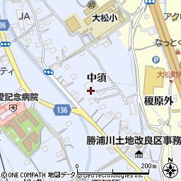 徳島県徳島市勝占町中須48周辺の地図
