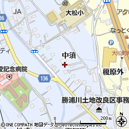 徳島県徳島市勝占町中須48周辺の地図