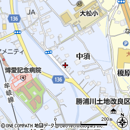 徳島県徳島市勝占町中須43-4周辺の地図