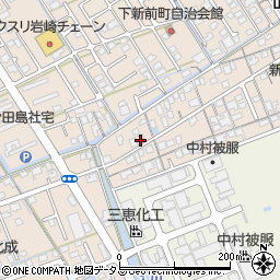 山口県防府市田島下新前町1193-4周辺の地図