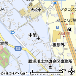 徳島県徳島市勝占町中須102周辺の地図