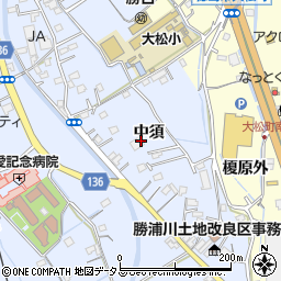 徳島県徳島市勝占町中須47周辺の地図