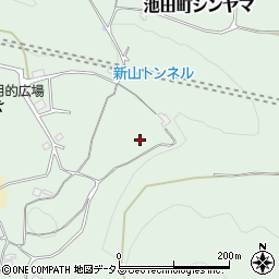徳島県三好市池田町シンヤマ周辺の地図