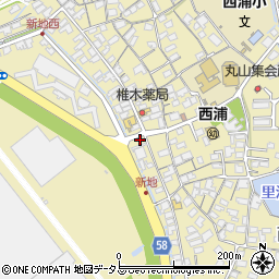 山口県防府市西浦2072周辺の地図