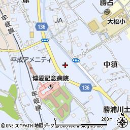 徳島県徳島市勝占町下多々羅周辺の地図
