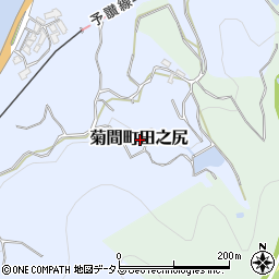 愛媛県今治市菊間町田之尻周辺の地図