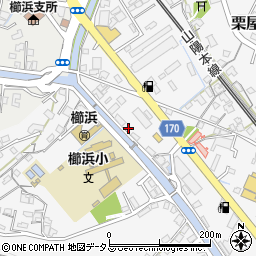 山口県周南市栗屋349-1周辺の地図