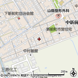 山口県防府市田島下新前町1123周辺の地図