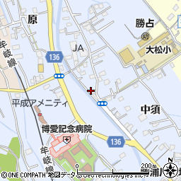 徳島県徳島市勝占町中須30周辺の地図
