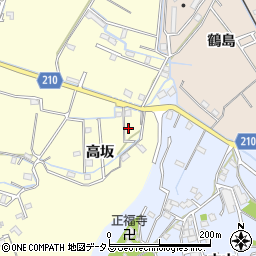 徳島県徳島市方上町高坂25周辺の地図