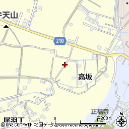 徳島県徳島市方上町中開周辺の地図
