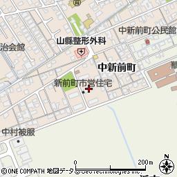 山口県防府市田島下新前町周辺の地図