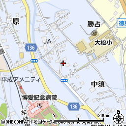 徳島県徳島市勝占町中須167周辺の地図