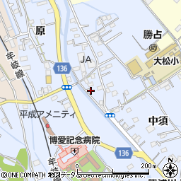 徳島県徳島市勝占町中須29-7周辺の地図