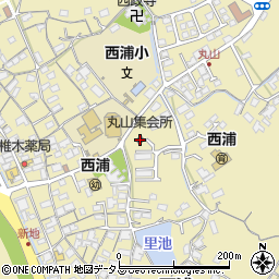 丸山集会所周辺の地図