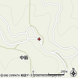 徳島県吉野川市美郷中筋262周辺の地図