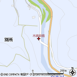 木綿麻橋周辺の地図