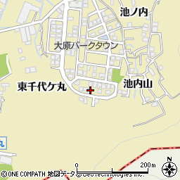 徳島県徳島市大原町池内山7-16周辺の地図