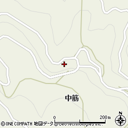 徳島県吉野川市美郷中筋274周辺の地図