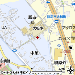 徳島県徳島市勝占町中須114-3周辺の地図