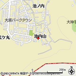 徳島県徳島市大原町池内山6-23周辺の地図
