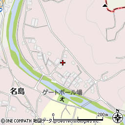 和歌山県広川町（有田郡）名島周辺の地図