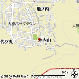 徳島県徳島市大原町池内山6-17周辺の地図