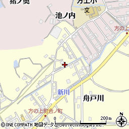 徳島県徳島市方上町（舟戸川）周辺の地図