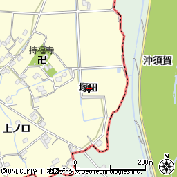 徳島県徳島市大松町塚田周辺の地図