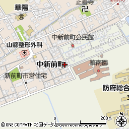 山口県防府市田島中新前町1004-2周辺の地図