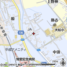 徳島県徳島市勝占町中須25-1周辺の地図