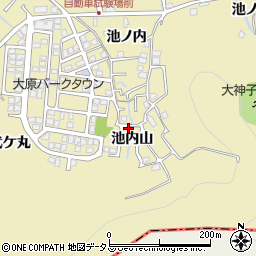 徳島県徳島市大原町池内山6-13周辺の地図
