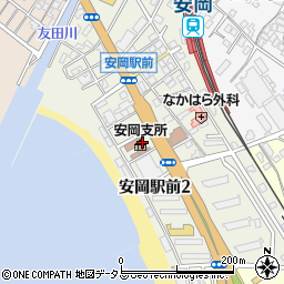 山口県下関市安岡駅前周辺の地図