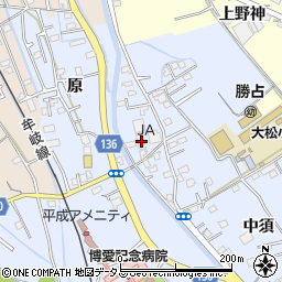 徳島県徳島市勝占町中須15周辺の地図